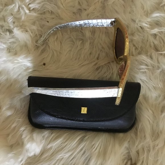 Linda Farrow snakeskin sunglasses new main image 7